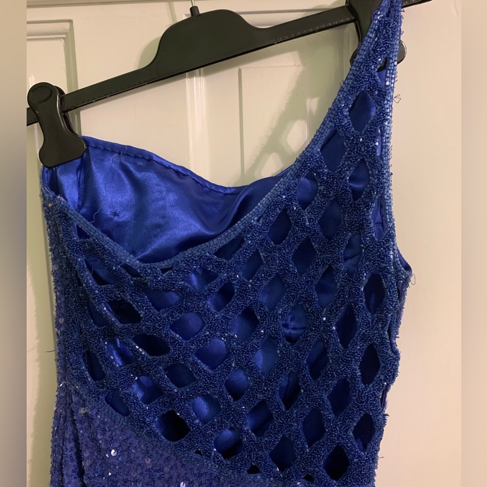 Unique Sexy Beaded One Shoulder Formal Gown size medium